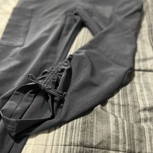 Men's Black Drawstring Pants